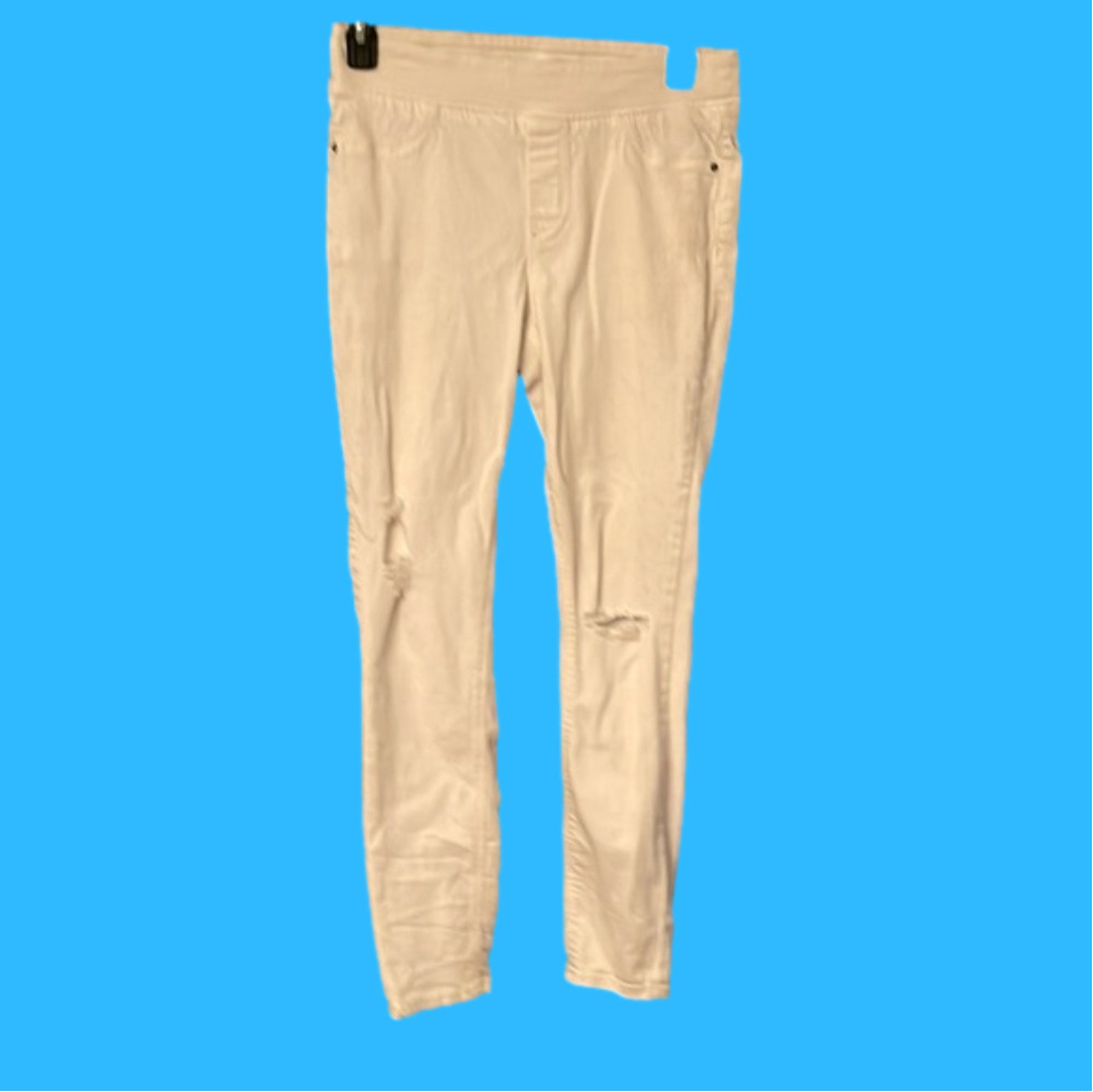 White Old Navy rockstar jeggings 10